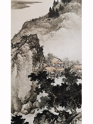 陈少梅 《溪山窈窕水木清华》