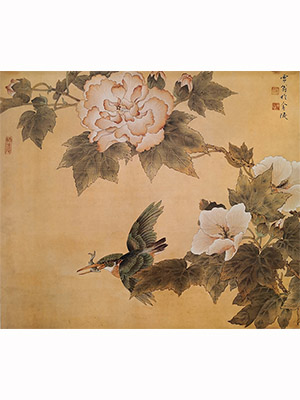 陈之佛 《芙蓉翠鸟》