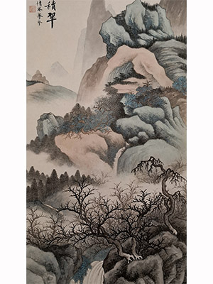 吴湖帆 《层岩积翠》