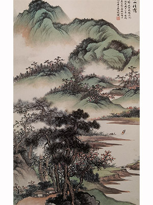 吴湖帆 《春山积霭》