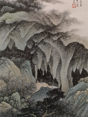 吴湖帆 《洞天新城》