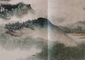 吴湖帆 《六朝烟柳》卷