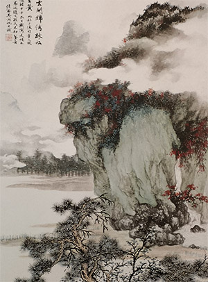 吴湖帆 《石壁过云》