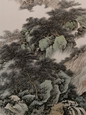 吴湖帆 《松风涧泉》