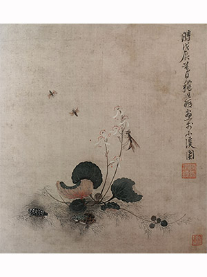 陈洪绶 《蜂花图》