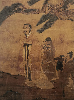 陈洪绶 《松荫高士》