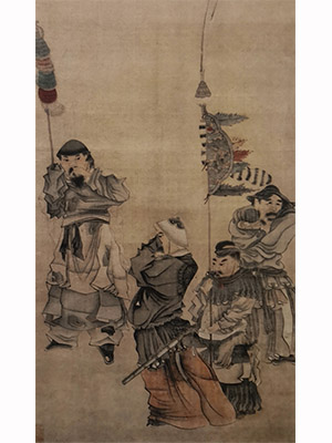 陈洪绶 《苏李泣别》