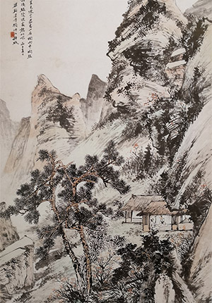 顾坤伯 《碧峰濛空》