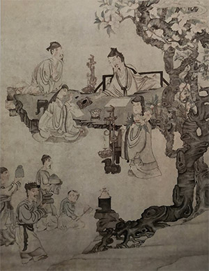 陈洪绶 《李白宴桃李园》