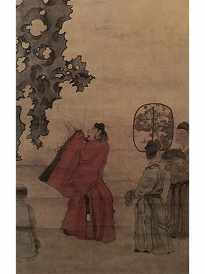 陈洪绶 《米芾拜石图》