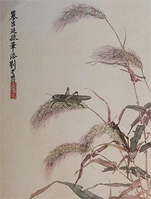 刘奎龄 《蝗虫》