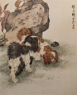 刘奎龄 《狮子狗》