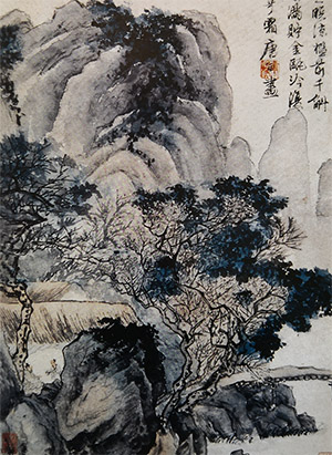 唐寅 《阁虚晚凉》