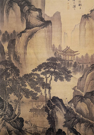 唐寅 《茅屋风清》