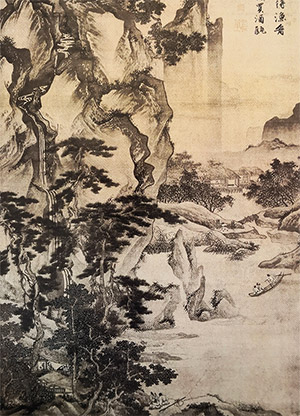 唐寅 《渡头帘影》