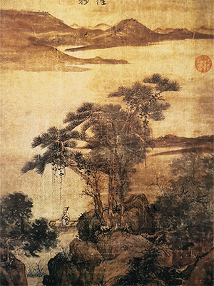 唐寅 《花溪渔隐》