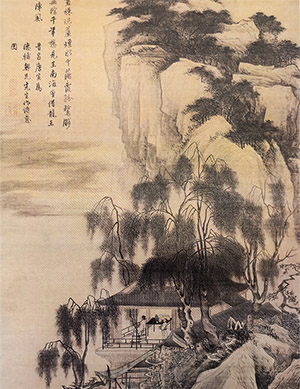 唐寅 《落霞孤鹜》
