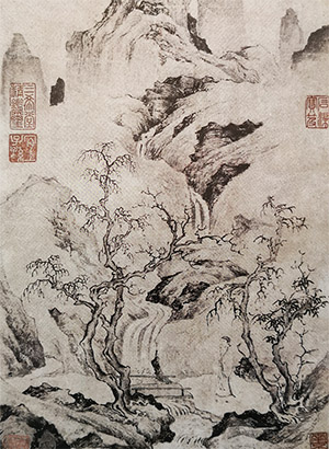 唐寅 《秋林独步》