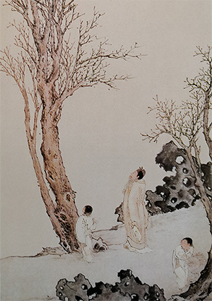 唐寅 《观杏图》