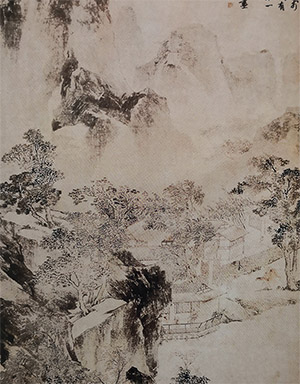 唐寅 《江山骤雨》