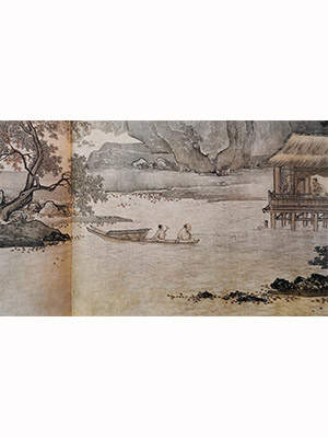 唐寅 《秋溪观钓》卷
