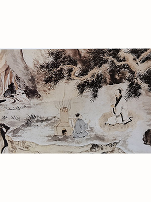 唐寅 《烧药图》卷