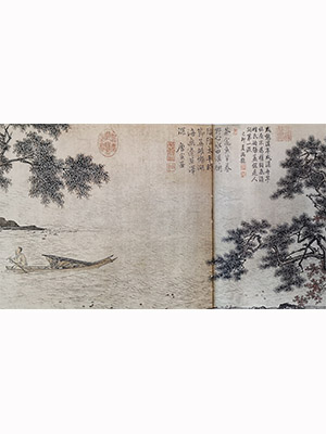 唐寅 《松溪渔隐》卷
