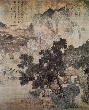 唐寅 《虚阁晚凉图》