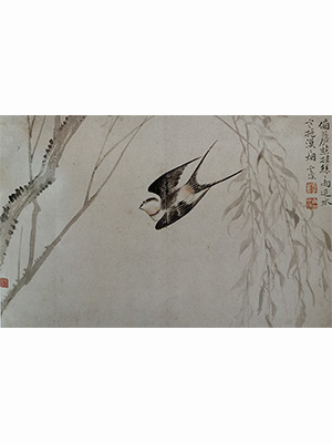恽寿平 《柳燕图》