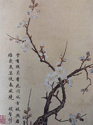 项圣谟 《腊梅图》