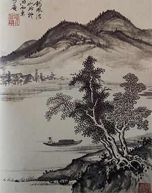 项圣谟 《独下沧州钓》