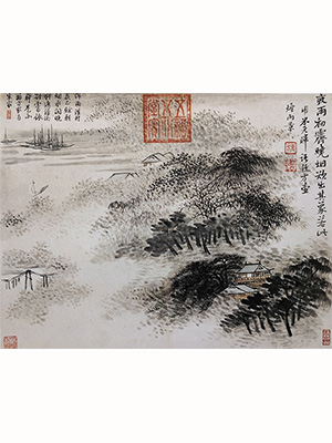 恽寿平 《夜雨初霁》