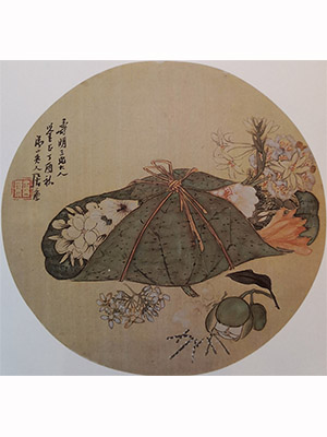 居廉 《采花归》