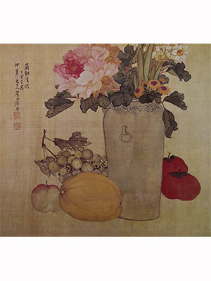 居廉 《岁朝清供》