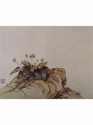 居廉 《长萼堇菜》