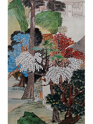 任伯年 《小峡江话别图》
