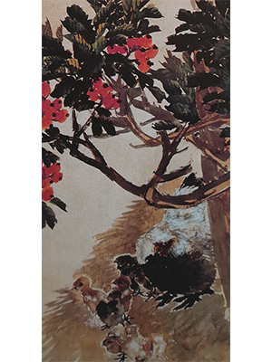 任伯年 《枇杷群鸡》