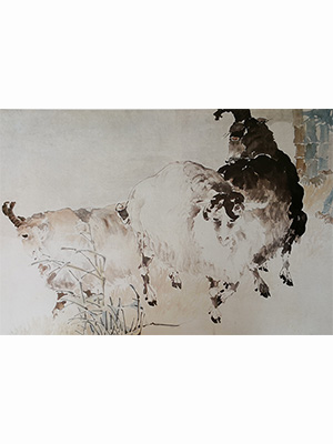 任伯年 《三羊图》
