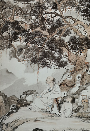 吴观岱 《松风茗熟》