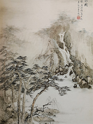 吴观岱 《松壑鸣泉》
