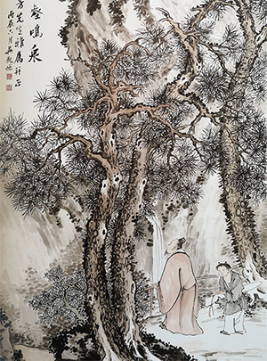 吴观岱 《松壑鸣泉图》