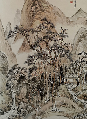 吴观岱 《松壑听泉》