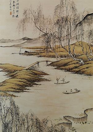 吴观岱 《湖光一碧图》