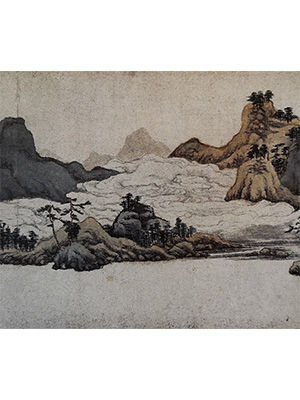 文征明 《剑浦春云》卷