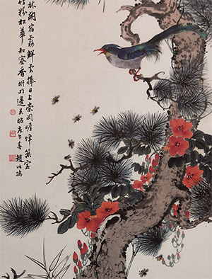 赵叔孺 《松萝凌霄》