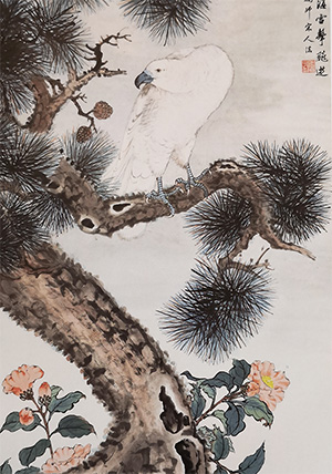 赵叔孺 《松鹰图》