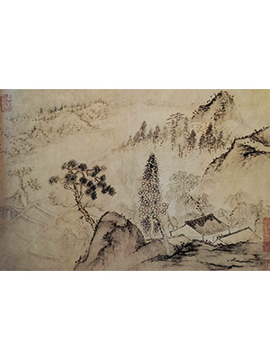 石涛 《田庄茅居》