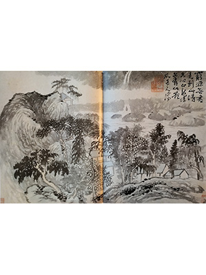 石涛 《白龙潭上得真心》