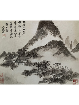 吴历 《林鸠唤雨》