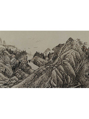 吴历 《横山晴霭》卷